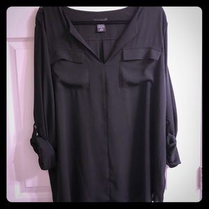 Lord and Taylor Black Plus Size Tunic